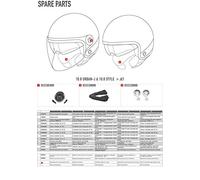 Givi Forro Interior + acolchadas para tamaño 56, Negro, Tamaño 40