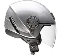 GIVI H104FSLSV56 Hps 104 Deni Jet Casco, Color Plata, Talla 56/S