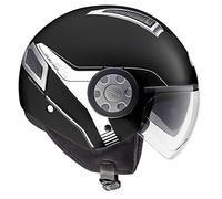 Givi H111BN90054 Hps 11.1 Air Deni Jet Casco, Color Negro Mate, Talla 54/XS
