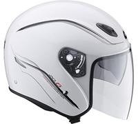GIVI H206FB91056 Hps 20.6 Jet Casco, Fibra Óptica-J2 Plus, Color Blanco Decor, Talla 56/S
