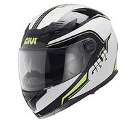 GIVI H504FSTBY56 Hps 50.4B Integral Casco con Visera, Color Negro/Amarillo, Talla 56/S