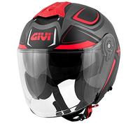 Givi Helm Grafik HPS X22 Planet Casco Jet Graphik Hyper, Negro, XL