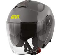 Givi HPS X22 Planet-Casco Jet de Color, Negro