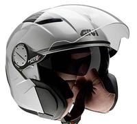 Givi HX07CG73054 Hps Jet-Casco X07C Comfort, Color Plata, Talla XS