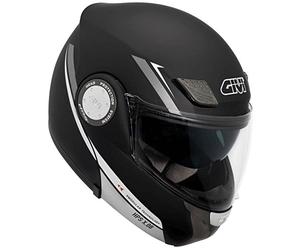 GIVI HX08FN90057 Hps Hx08 X-Modular Casco Modular, Color Negro Mate Grafico, Talla 57/M