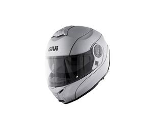 GIVI HX21BG77956 Hps Hx21 Casco Modular Challenger, Color Plata, Talla 56/S