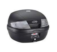 GIVI Kappa K35NT2 - Baúl para moto, 35 litros, color negro con catadióptricos transparentes, versión 2