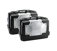Givi KGR33PACK2 Baúl Lateral, Cover In Aluminio, Cada 33 litros de Volumen y 10 Kg de Carga, Set de 2 Piezas