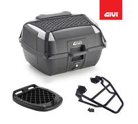 GIVI Kit Baúl Negro 45LT B45 + Placa Yamaha N-MAX 125 155 2021 2022