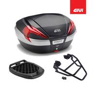 GIVI Kit Baúl Negro V56NN + Placa Yamaha FJR 1300 2001 2002 2003