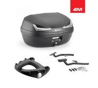 GIVI Kit BaúL Retrovisor Negro E455NT + Soportes Benelli Leoncino 800 2022 2023