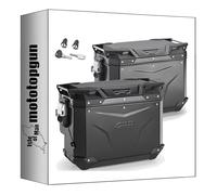 givi maletas laterales obkev48bl + obkevs40br monokey cam-side trekker outback evo smart aluminio negro + cerradura dx recortada 88 lt + soporte compatible con bmw r 1300 gs 2024 mototopgun