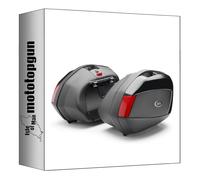 givi maletas laterales v35n monokey side negro 70 lt + soporte compatible con honda nc 750 x 2016 2017 2018 2019 2020 mototopgun v35n + plx1146 + 1146kit