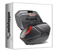 givi maletas laterales v37nn monokey side carbon look 74 lt + soporte compatible con honda cb 500 x 2017 2018 mototopgun v37nn + plx1121 + pl1121kit + 1121kit