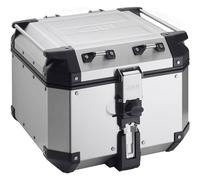 GIVI Trekker Outback 42 Topcase de aluminio Gris Plata un tamaño