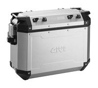 GIVI OBK37AL Trekker Outback 37 Izquierda Monokey Aluminio Baúl Lateral de Aluminio, 37 Litros, Carga Máxima 10 Kg