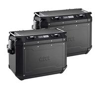 Givi OBK48BPACK2 Trekker Outback 48 Monokey Baúl de Aluminio Lateral, Color Negro, 48 litros, Carga Máxima A 10 Kg