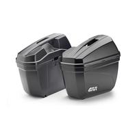 GIVI E22N Cruiser Baúl Lateral Monokey, Color Negro Mate, Carga Máxima 5 Kg