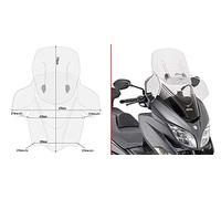 GIVI Parabr Airflow Deslizante Suzuki Burgma
