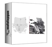 givi parabrisas baja deportiva ahumada d2136s compatible con yamaha x-max 400 2018 2019 2020 2021 mototopgun d2136s