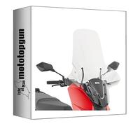 givi parabrisas incolore 9541a + soporte compatible con silence s01 2022 2023 2024 mototopgun 9541a + a9541a