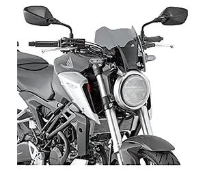 GIVI Parabrisas Tintado de 210 mm de Alto 280 mm de Ancho para Honda CB 125 R/CB 300 R (18-21)