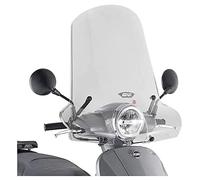 GIVI Parabrisas Transparente 470 x 660, para SYM Fiddle 125 Euro 5 (2020), sin Abe