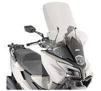 GiVi Parabrisas Transparente, 970 mm de Alto, 660 mm de Ancho, para Kymco X-Town 125-300 City (20-21), sin Abe
