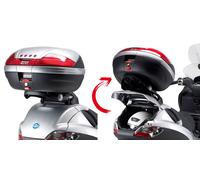 GIVI Portaequipaje +Placa Plegable SR134 Piaggio MP3 125/250/400 06/11