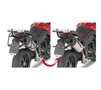 Givi Portaequipajes Lateral Rapid PLR6404, Tubo de Acero Desmontable, Negro, 40