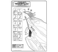 Givi sr560 0mgivi Topcase de Tirantes para Monokey maletín, Negro, 40