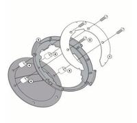 GIVI BF Tanklock System for TANKLOCK Tankbags Sistema Tanklock para... Negro un tamaño