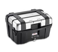 GIVI Trekker 46 Monokey Alforja superior de aluminio / alforja lateral, negro/plata, Talla 46 litros