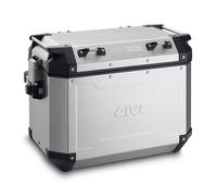 GIVI Trekker Outback 48 Juego de maletas laterales de aluminio, negro-plata, tamaño 48