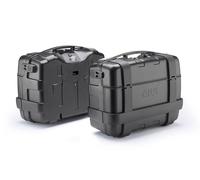 GIVI TRK33BPACK2 Trekker 33 Baúl Monokey con Cover de Aluminio, Color Negro, Carga Máxima A 10 Kg
