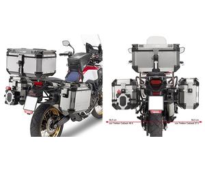 GiVI Tubular Steel Side Case Carrier para Trekker Outback Monokey Case para modelos Honda (ver descripción)