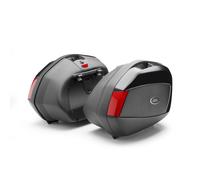 GIVI V35 Monokey Juego de cajas laterales, negro/rojo, Talla 35 litros