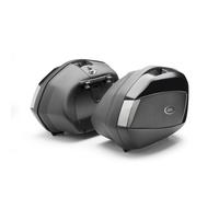 GIVI V35 Monokey Juego de cajas laterales, negro/transparente, Talla 35 litros