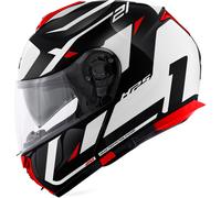 Givi X.21 Evo Number, casco abatible S (56) male Negro/Blanco/Rojo