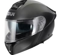 Givi X.50 Fiber Solid, casco abatible M (58) female Negro Mate