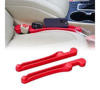 Givifive Juego de 2 rellenos para asiento de coche, espuma suave multifuncional, con organizador y función de gancho, tope 3 en 1, universal para coche, SUV, camión, llena el espacio entre el asiento