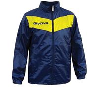 GIVOVA Coupe-vent Sportif, Chaqueta Unisexo, Bleu/Jaune,
