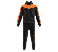 GIVOVA Chándal Roma con Capucha Polarfleece Negro/Naranja, Talla M
