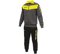 Givova, chandal visa fluo, gris oscuro /amarillo fluo, 4XS
