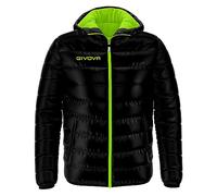 Givova, chaqueta olanda, negro/verde fluo, 3XS