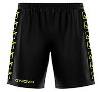 givova Cinta de poliéster Conjunto Deportivo, Negro/Amarillo neón, XX-Large para Hombre