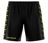 givova Cinta de Poliéster Conjunto Deportivo, Negro/Amarillo Neón, XX-Large Unisex