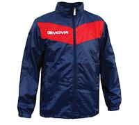 GIVOVA Coupe-vent Sportif, Chaqueta Unisexo, bleu/rouge,