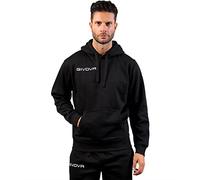 givova Felpa con Cappuccio New Sudadera con Capucha, Hombre, Negro, 2XL
