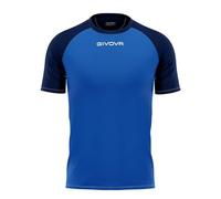 givova Jefe Camiseta, Hombre, Rojo/Azul, XXS